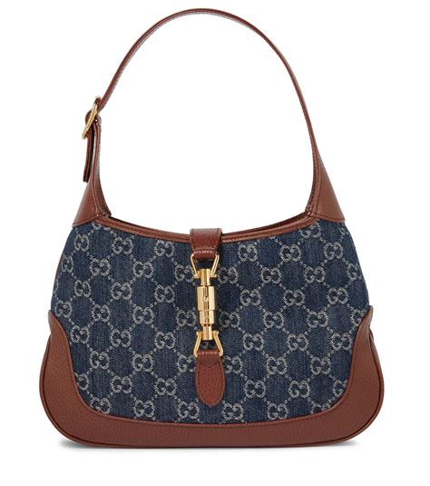 denim gucci handbag - authentic Gucci shoulder handbag.